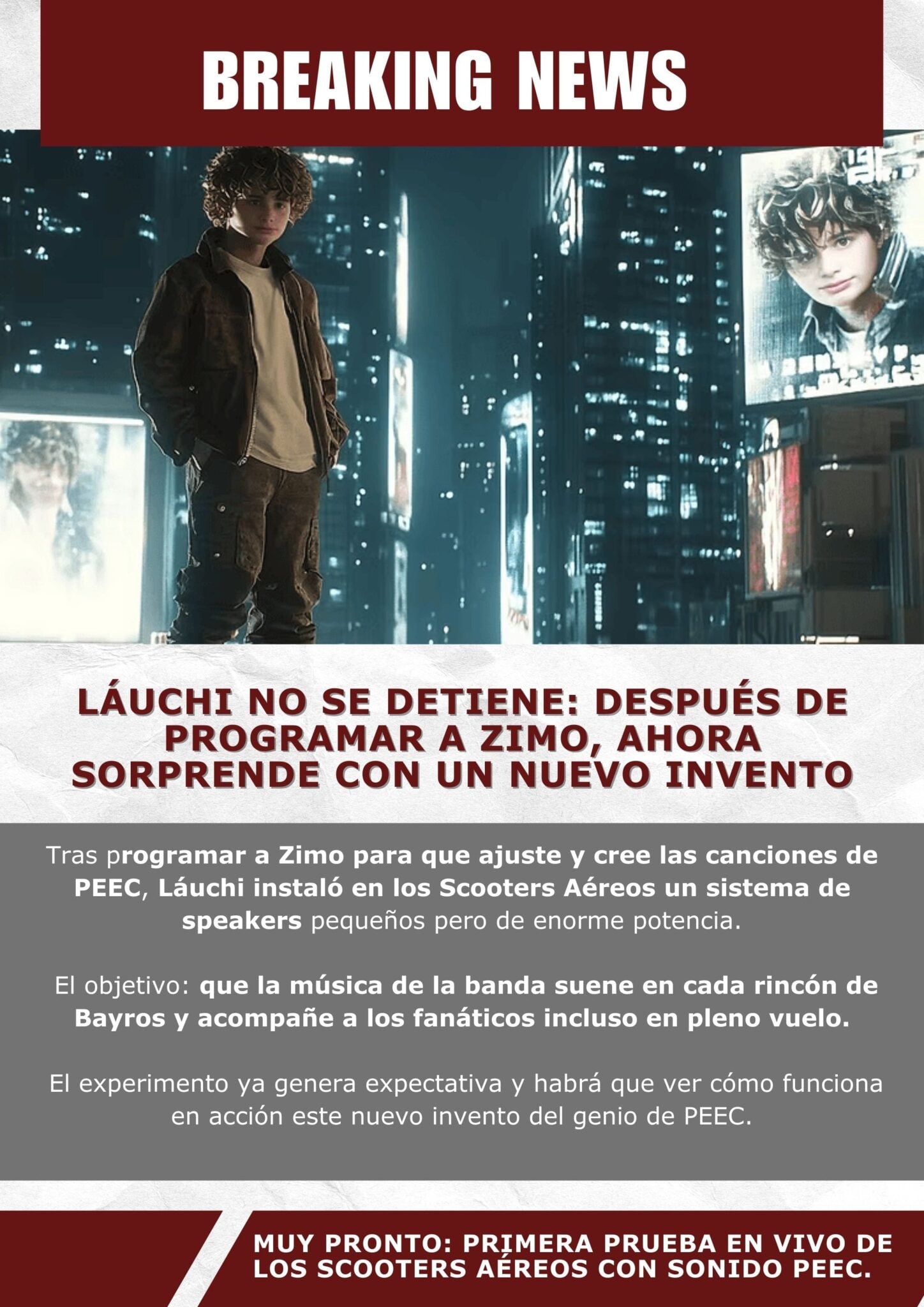 Láuchi no se detiene: después de programar a Zimo, ahora sorprende con un nuevo invento