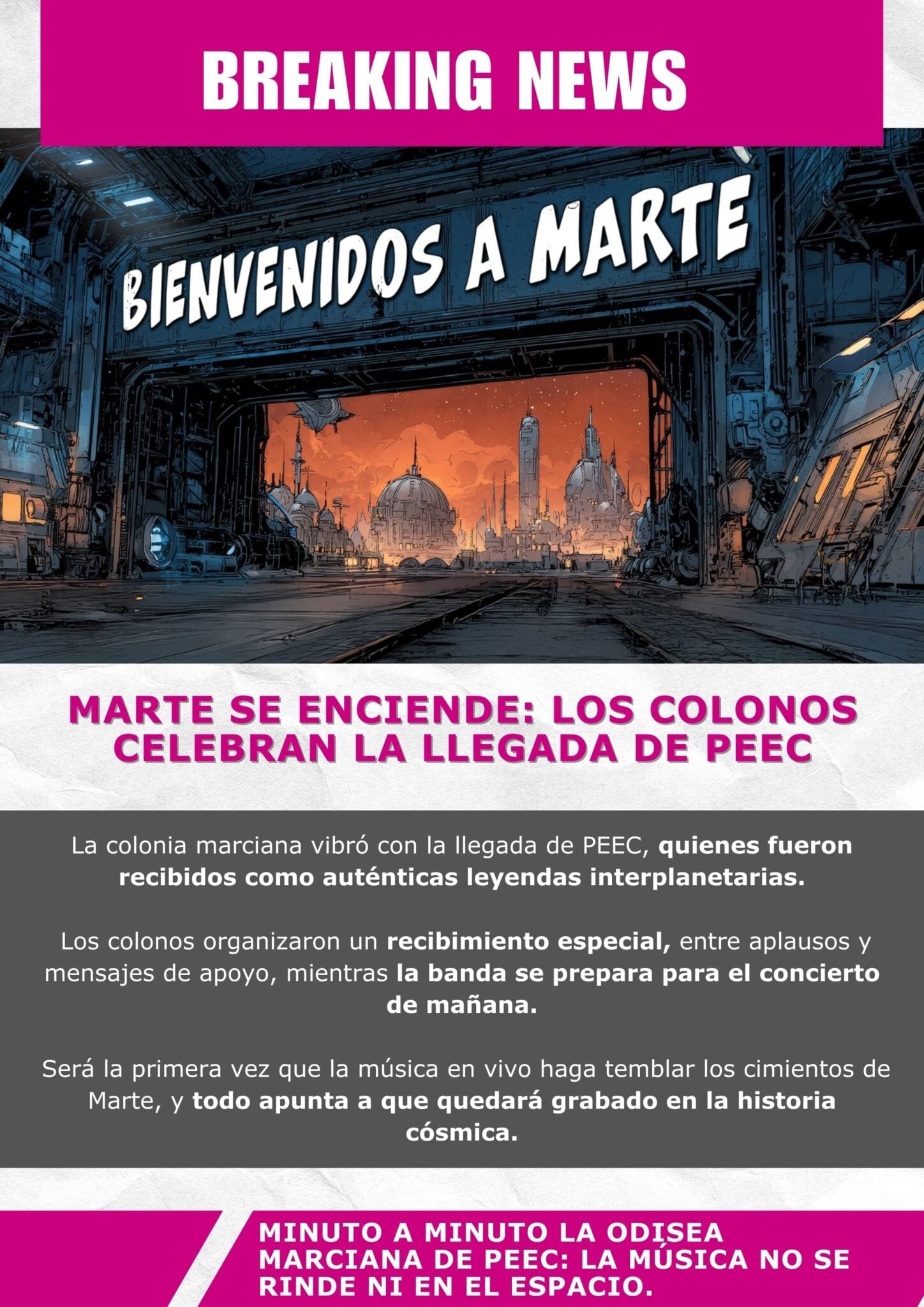 Marte se enciende: los colonos celebran la llegada de PEEC